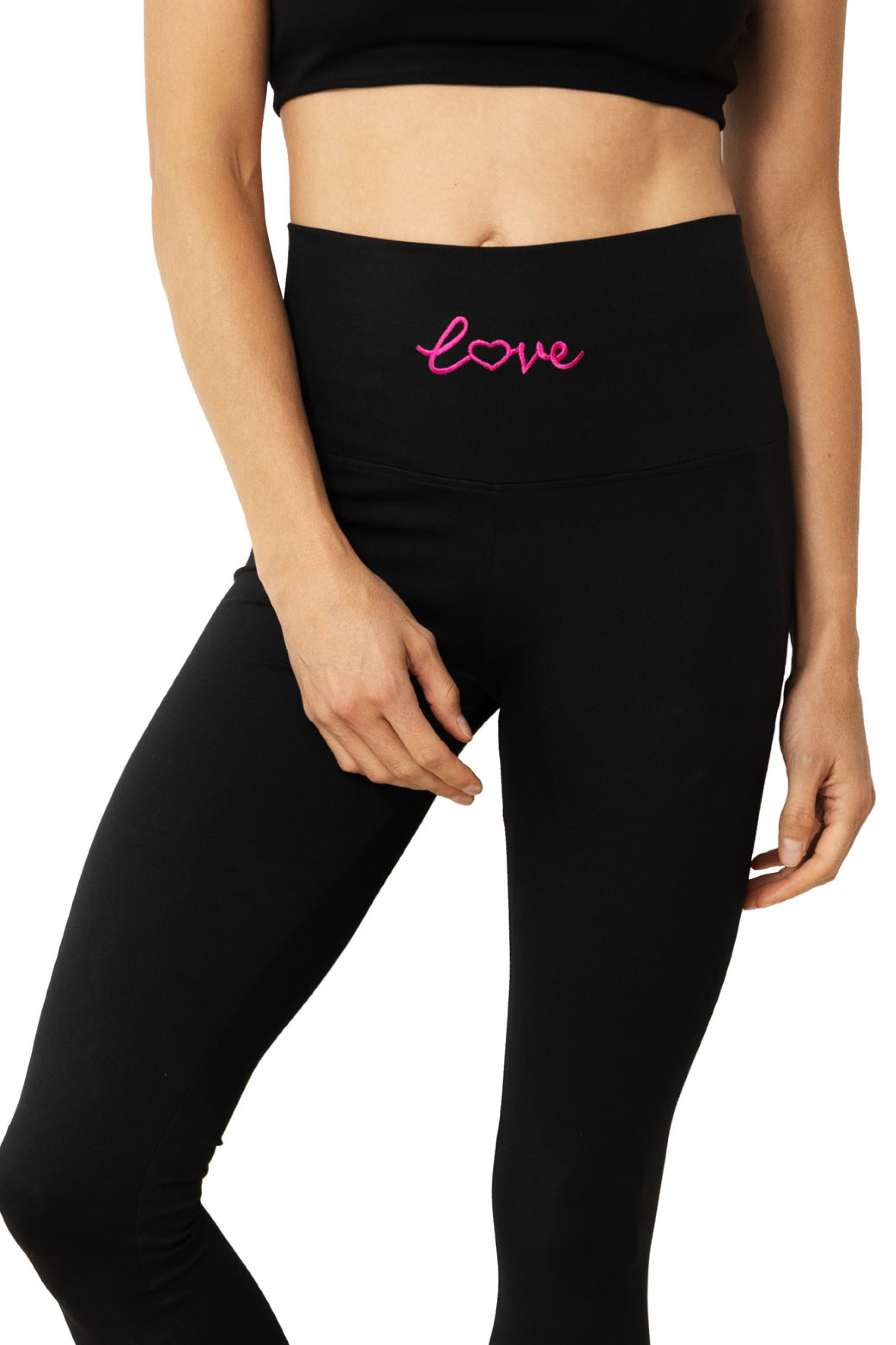 AdoreYourselfLegging11#color_black/Hotpink