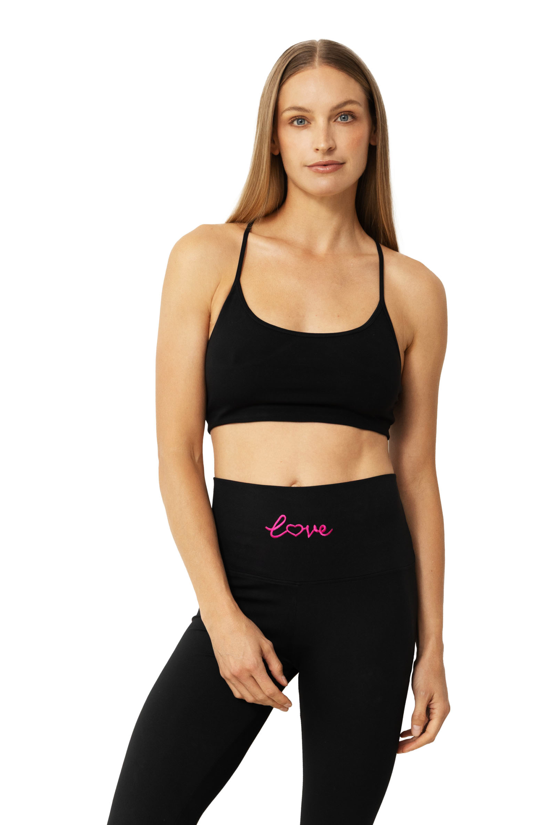 AdoreYourselfLegging_111#color_black/HotPink