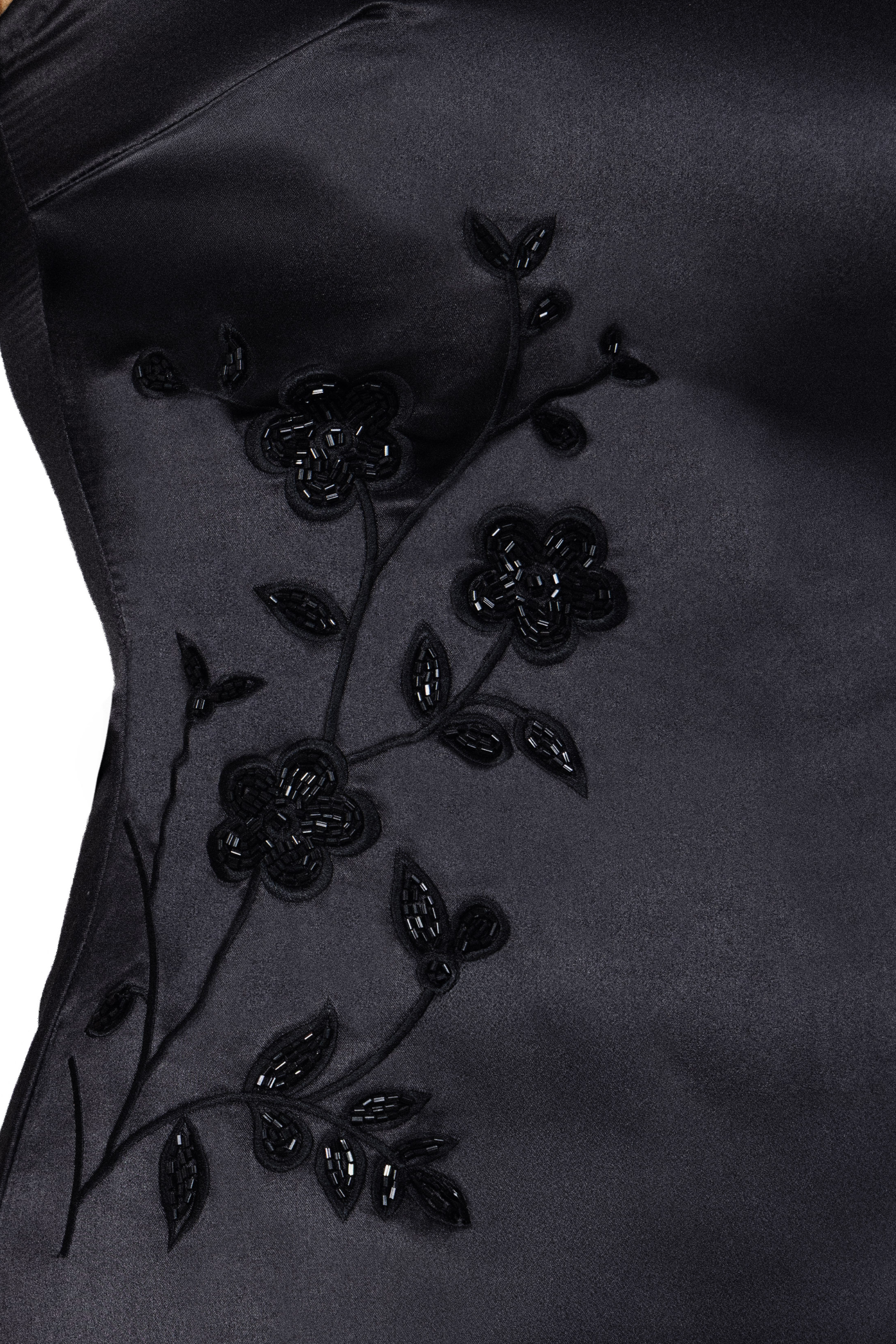 Fleur Luxe Satin-Feel Mini Dress