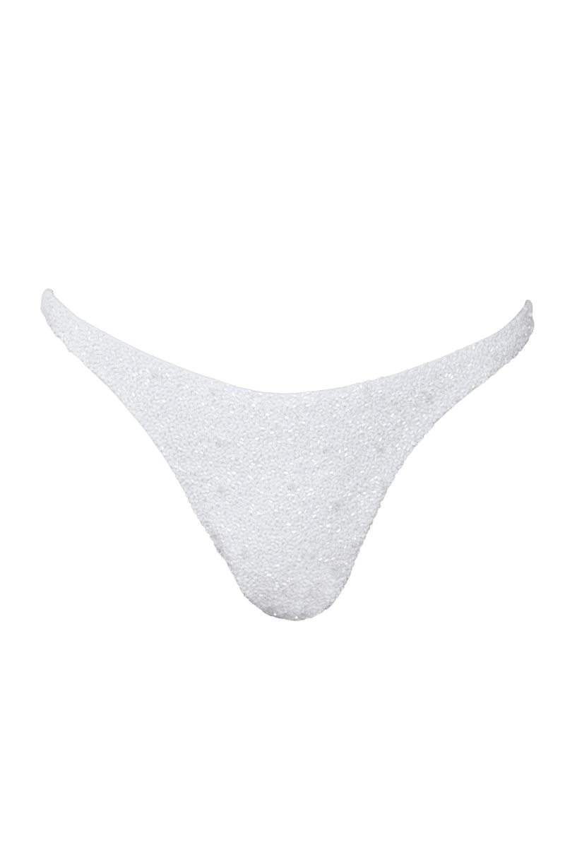 Forever Hand - Beaded Embellished Bikini Bottom - Self - Adore