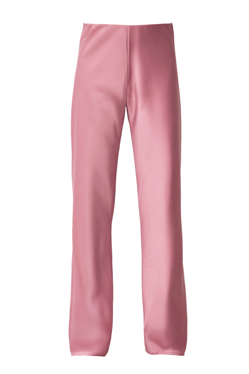 Olivette Satin Pants - Blush Pink - Self - Adore