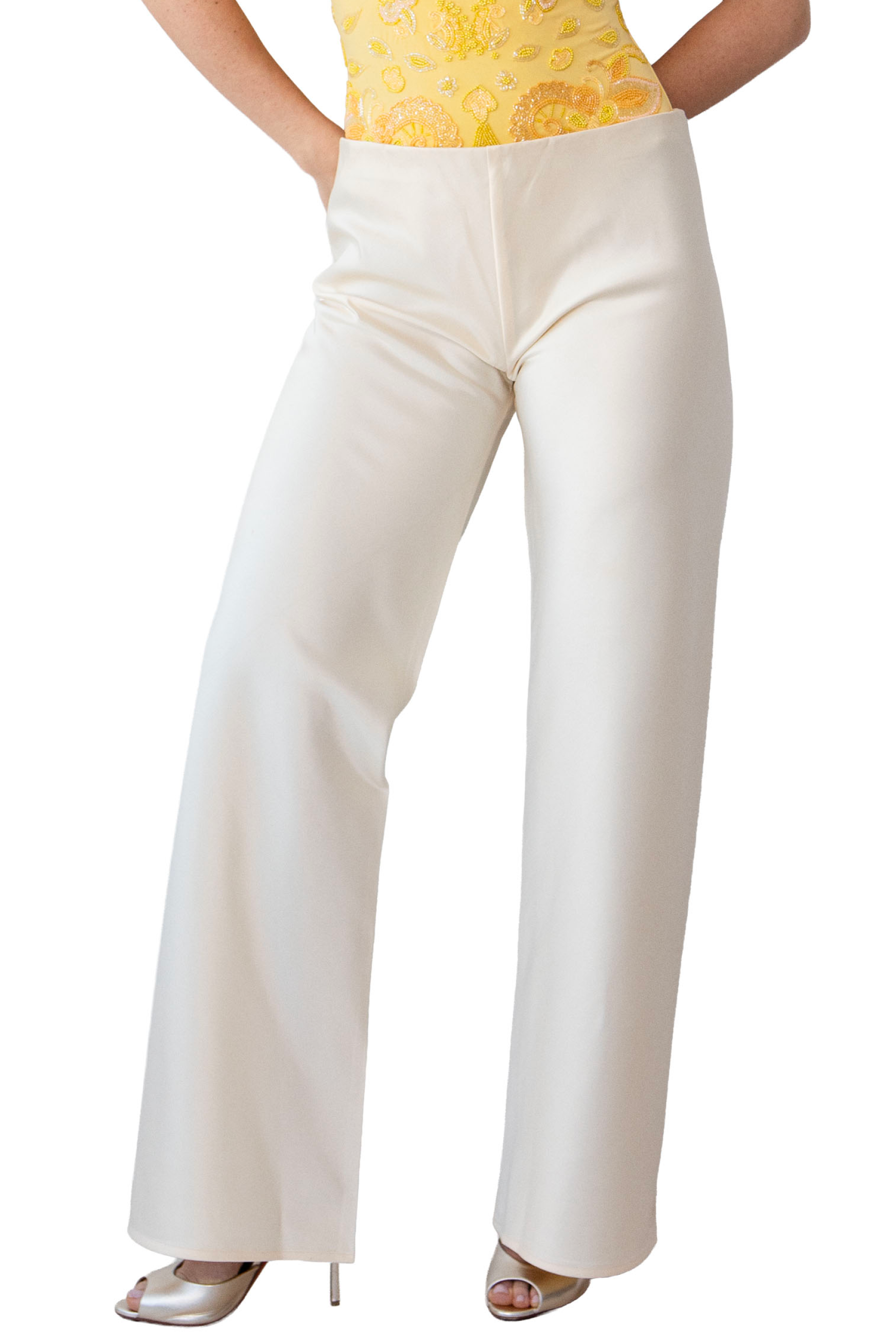 Olivette Satin Pants - Oat