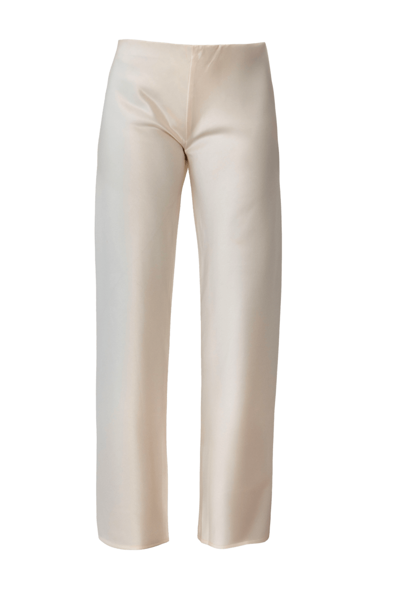 Olivette Satin Pants - Oat - Self - Adore