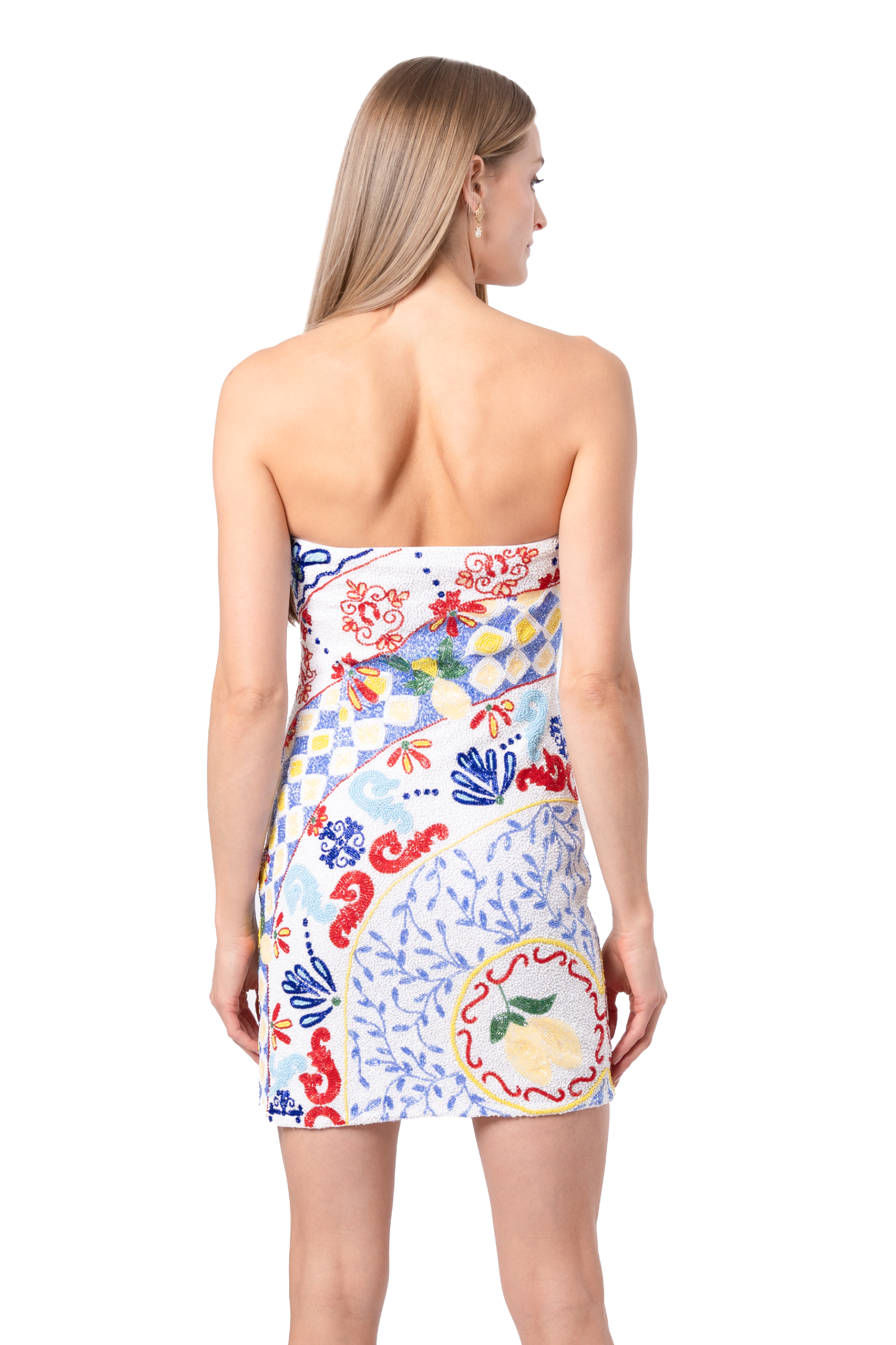 Senorita Hand-Beaded Embellished Mini Dress