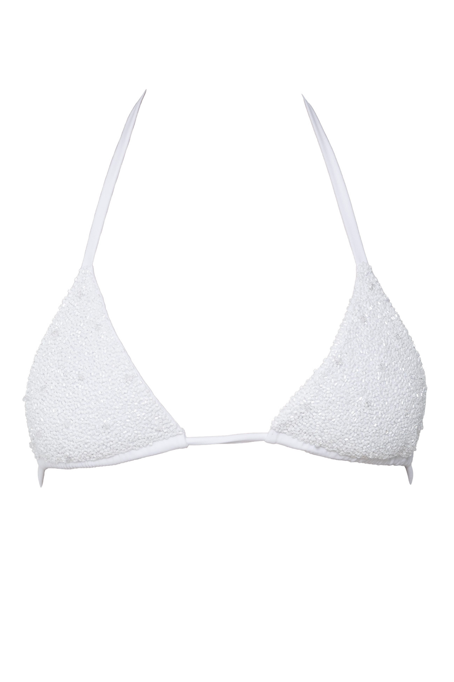 Forever Hand-Beaded Embellished Bikini Top
