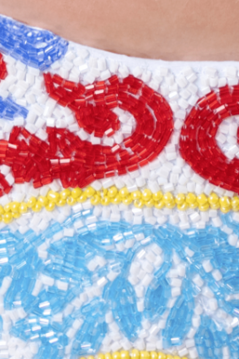 Limoncello Hand - Beaded Embellished Bikini Bottom - Self - Adore