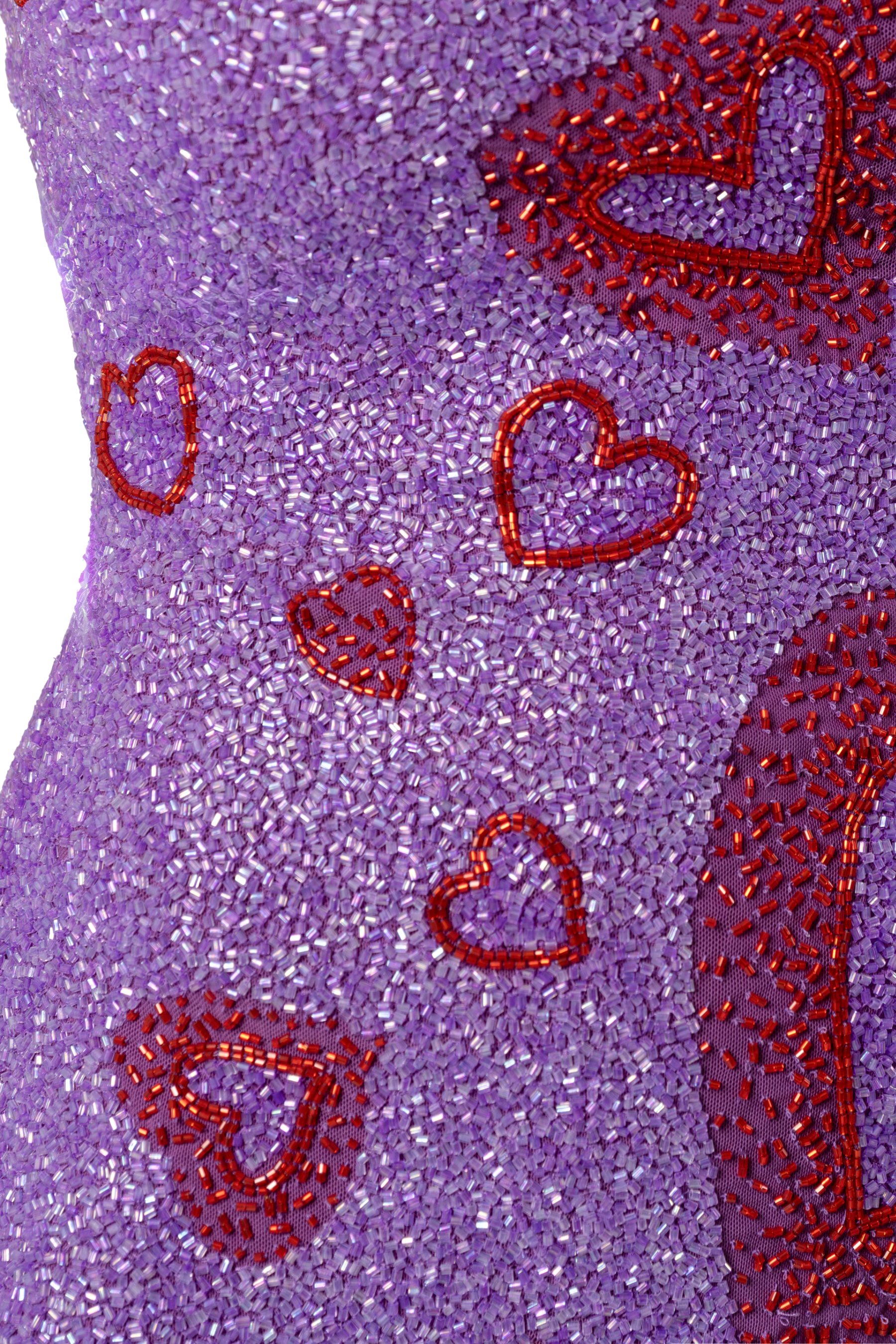 Lust Hand-Beaded Embellished Mini Dress
