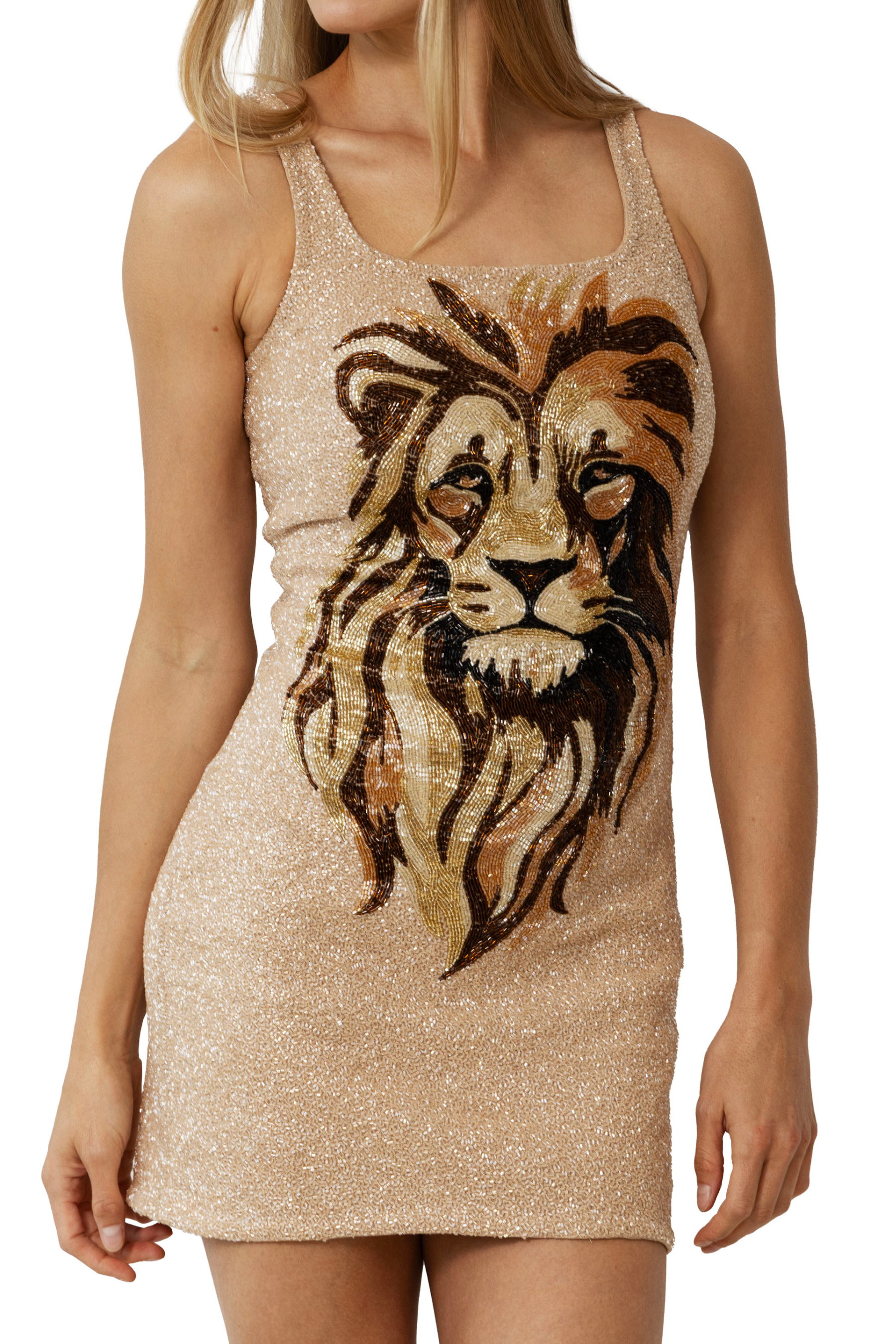 Majesty Hand-Beaded Embellished Mini Dress