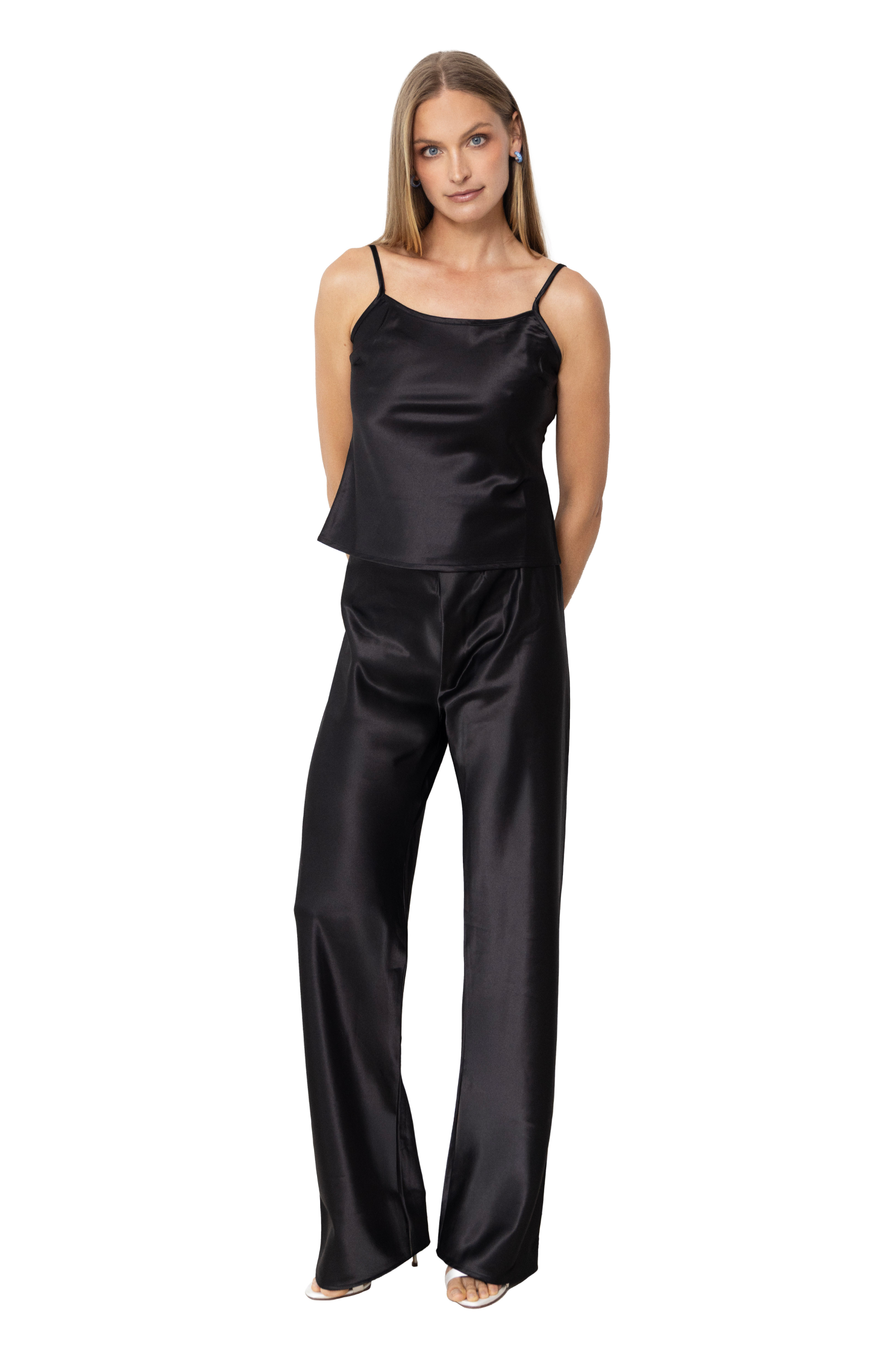 Olivette_black_satin_pants_Full_Front#color_black