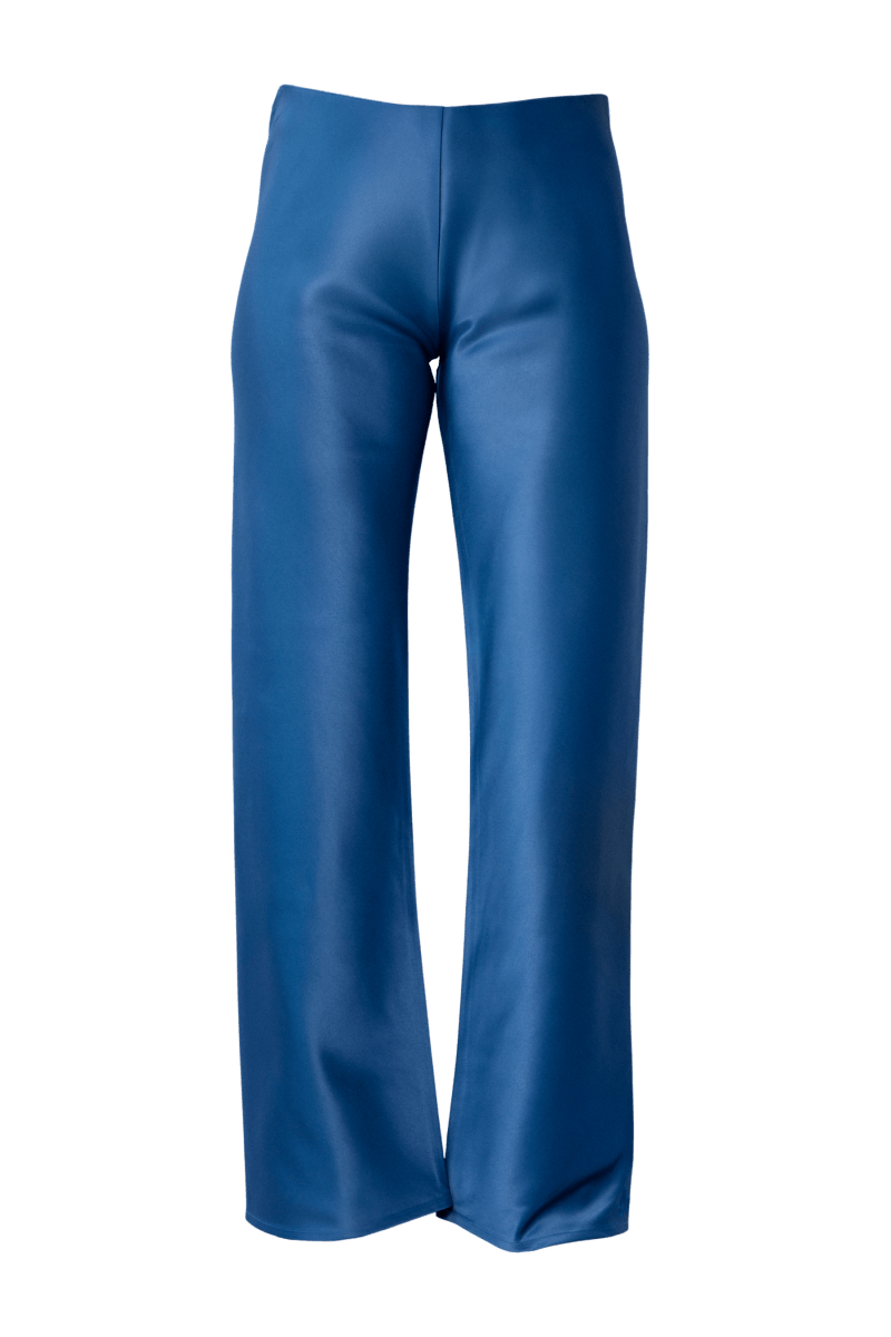 Olivette Satin Pants - Blue - Self - Adore