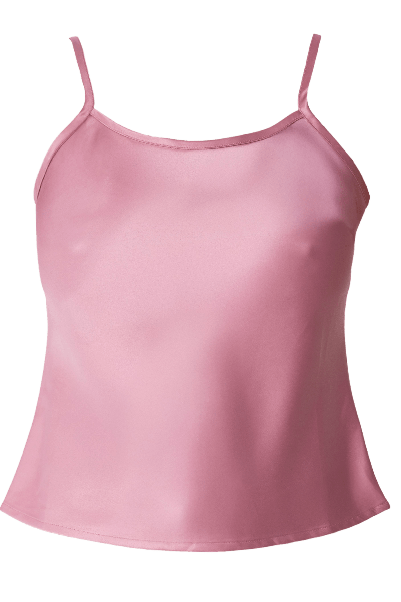Olivette Satin Top - Blush Pink - Self - Adore