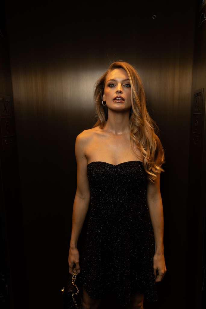 Midnight Hand-Beaded Embellished Mini Dress