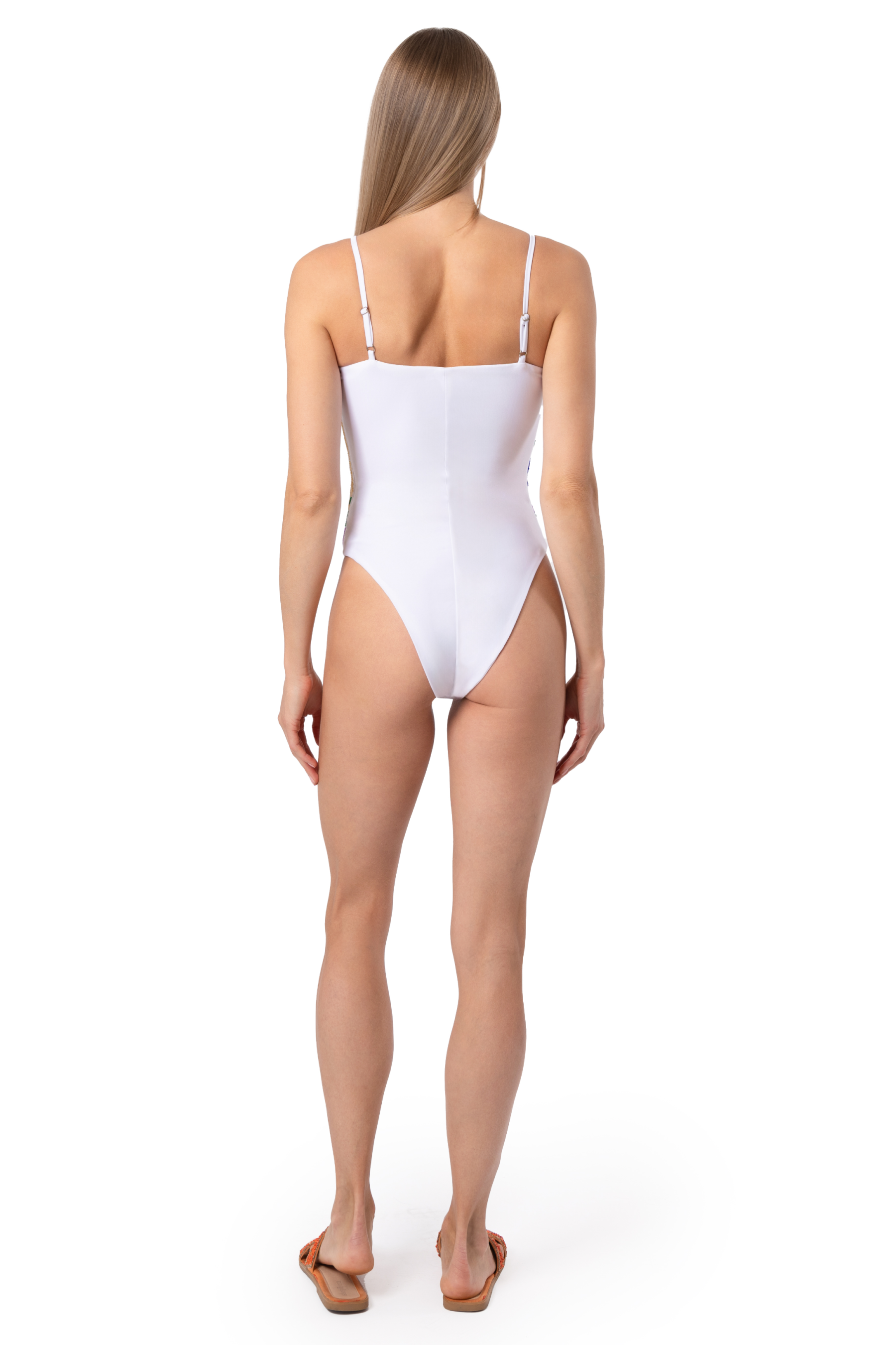 Serenity Hand-Beaded Embellished One-Piece Swimsuit